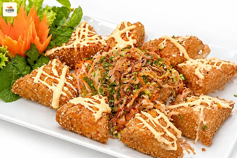 Gỏi Cá Chiên Giòn Sốt Mè Cam - Ảnh 3