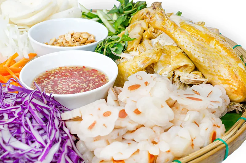 Gỏi Gà Măng Cụt Kèm Cháo Nấm Hạt Sen - Ảnh 2