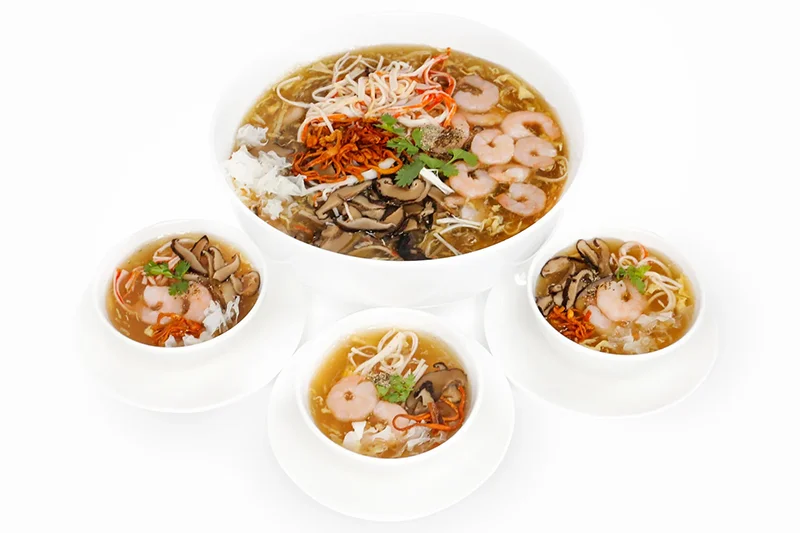 Súp Tôm Nấm Đông Trùng